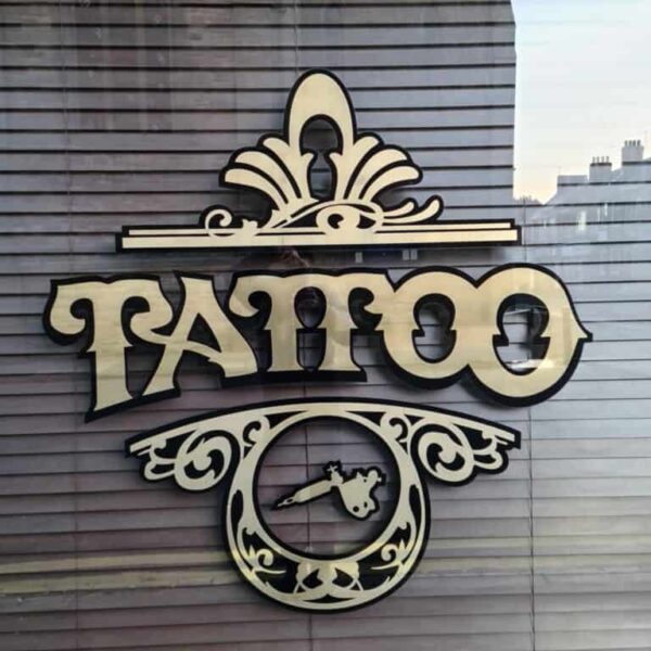 Tattoo Studio Window Decal, Wall Shop Sticker