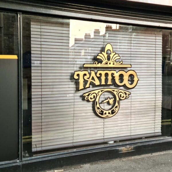 Tattoo Studio Window Decal, Wall Shop Sticker