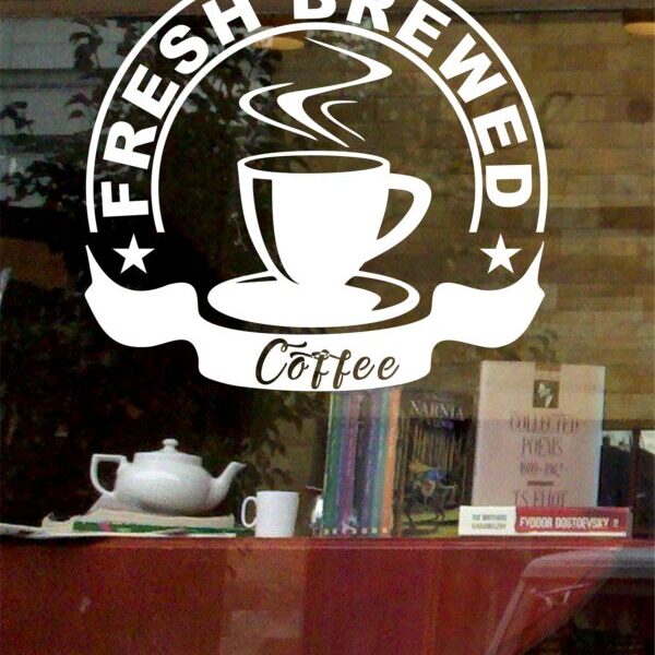 Coffee shop Window Sticker 02