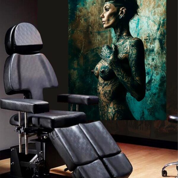 Tattoo Lady Mural Wall Wrap