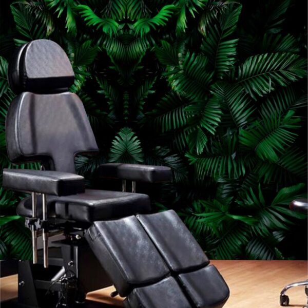 Tropical Jungle Wall Mural for Tattoo shop