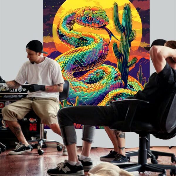 Snake Mural Wall Wrap