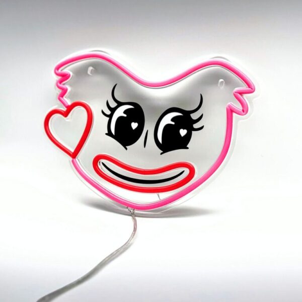 Kissy Missy Poppy Playtime Horror Fan Video Game Neon Sign