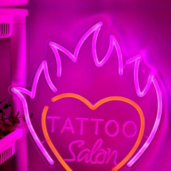 Tattoo Heart Neon Sign